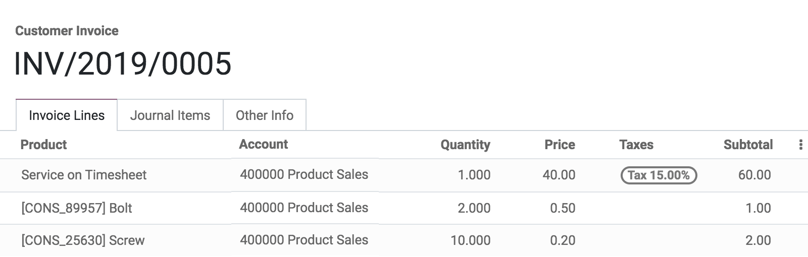Odoo - Ejemplo 3 para tres columnas