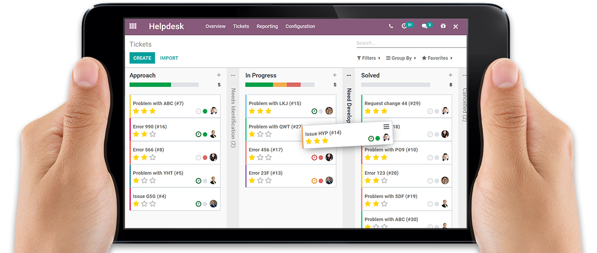 Odoo - Ejemplo 1 para tres columnas